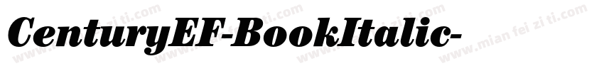 CenturyEF-BookItalic字体转换