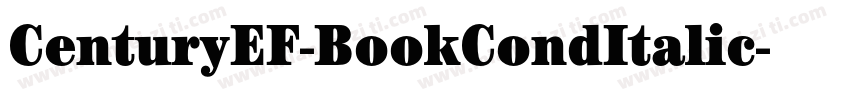 CenturyEF-BookCondItalic字体转换