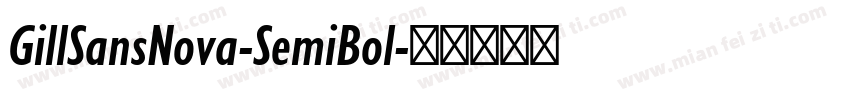 GillSansNova-SemiBol字体转换