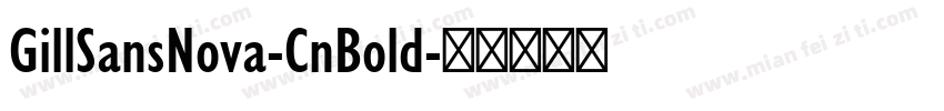 GillSansNova-CnBold字体转换