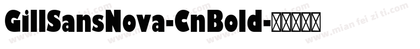 GillSansNova-CnBold字体转换