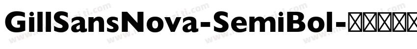 GillSansNova-SemiBol字体转换