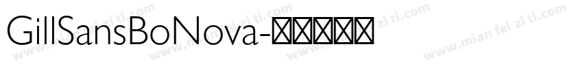 GillSansBoNova字体转换