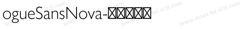 ogueSansNova字体转换