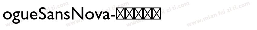 ogueSansNova字体转换