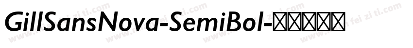 GillSansNova-SemiBol字体转换