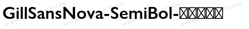 GillSansNova-SemiBol字体转换