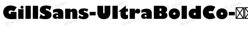 GillSans-UltraBoldCo字体转换