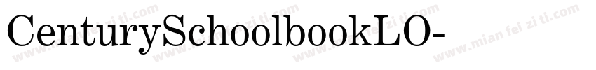 CenturySchoolbookLO字体转换