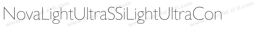 NovaLightUltraSSiLightUltraCondense字体转换