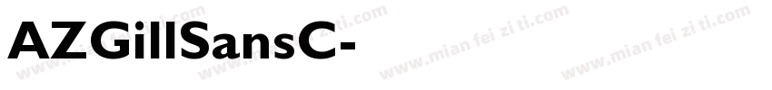 AZGillSansC字体转换
