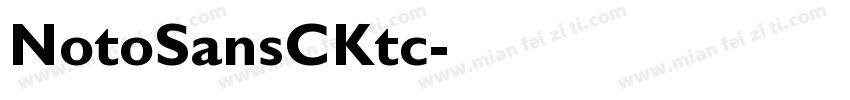NotoSansCKtc字体转换
