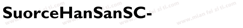 SuorceHanSanSC字体转换
