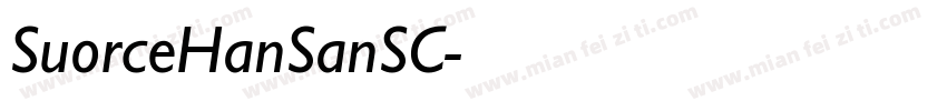 SuorceHanSanSC字体转换