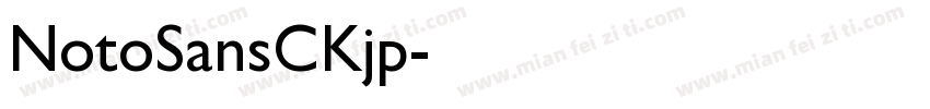 NotoSansCKjp字体转换
