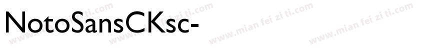NotoSansCKsc字体转换