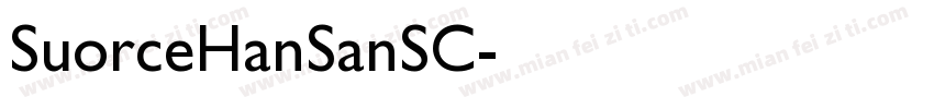 SuorceHanSanSC字体转换