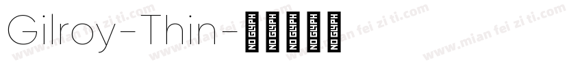 Gilroy-Thin字体转换