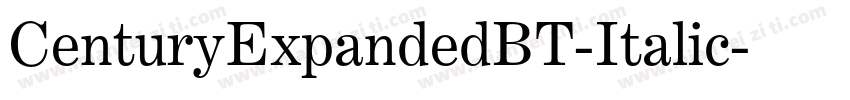 CenturyExpandedBT-Italic字体转换