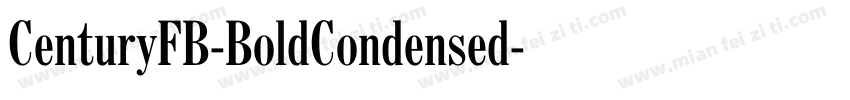 CenturyFB-BoldCondensed字体转换
