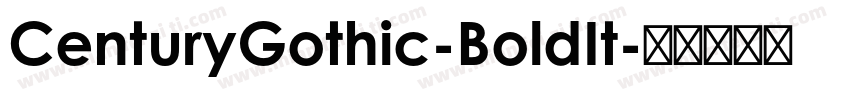 CenturyGothic-BoldIt字体转换