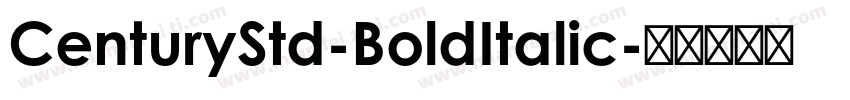CenturyStd-BoldItalic字体转换