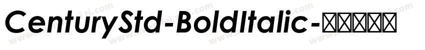 CenturyStd-BoldItalic字体转换