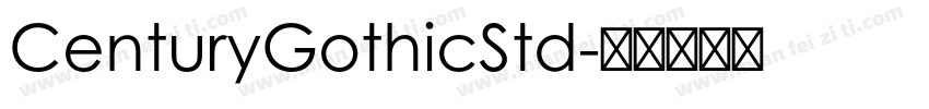 CenturyGothicStd字体转换