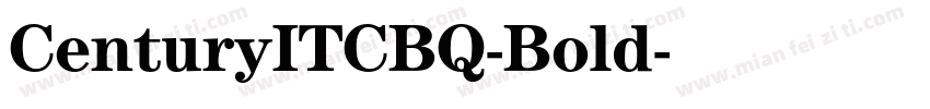 CenturyITCBQ-Bold字体转换