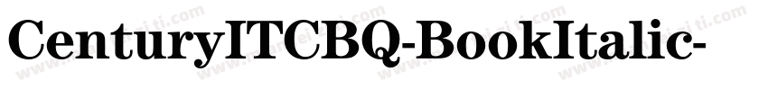 CenturyITCBQ-BookItalic字体转换