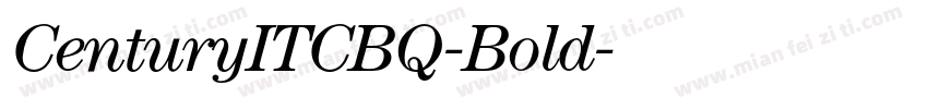 CenturyITCBQ-Bold字体转换