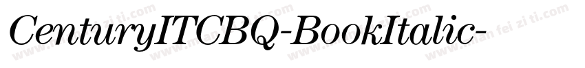 CenturyITCBQ-BookItalic字体转换