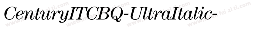 CenturyITCBQ-UltraItalic字体转换