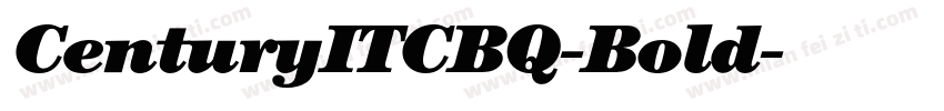 CenturyITCBQ-Bold字体转换