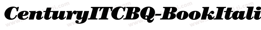 CenturyITCBQ-BookItalic字体转换