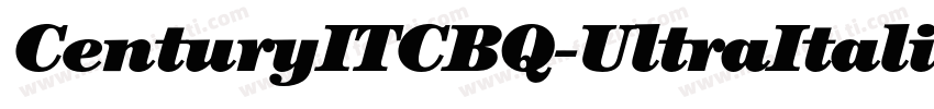 CenturyITCBQ-UltraItalic字体转换