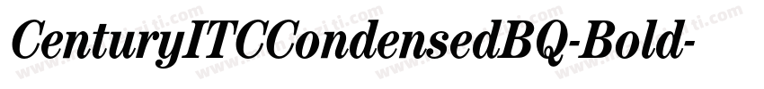 CenturyITCCondensedBQ-Bold字体转换