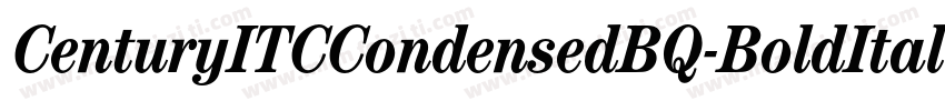 CenturyITCCondensedBQ-BoldItalic字体转换