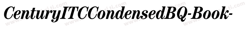 CenturyITCCondensedBQ-Book字体转换