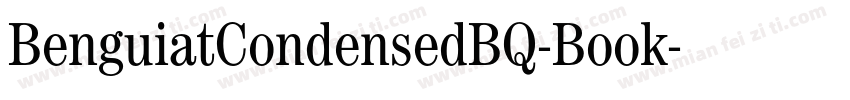 BenguiatCondensedBQ-Book字体转换