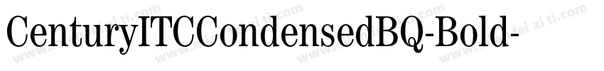 CenturyITCCondensedBQ-Bold字体转换