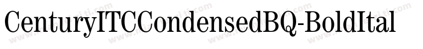 CenturyITCCondensedBQ-BoldItalic字体转换