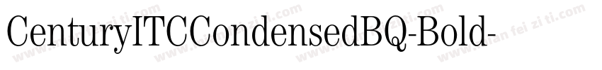 CenturyITCCondensedBQ-Bold字体转换