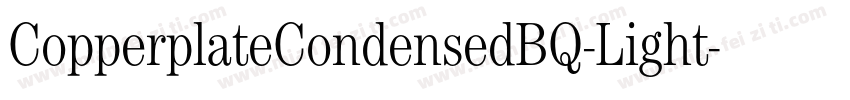 CopperplateCondensedBQ-Light字体转换
