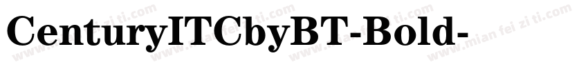 CenturyITCbyBT-Bold字体转换