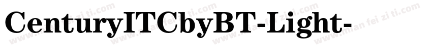 CenturyITCbyBT-Light字体转换