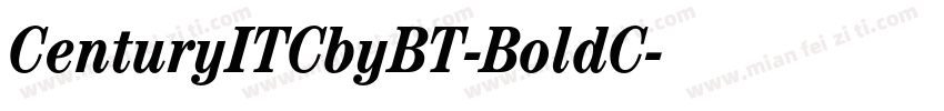 CenturyITCbyBT-BoldC字体转换