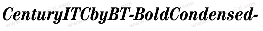 CenturyITCbyBT-BoldCondensed字体转换