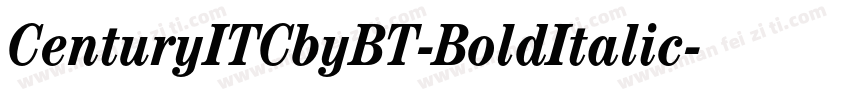 CenturyITCbyBT-BoldItalic字体转换