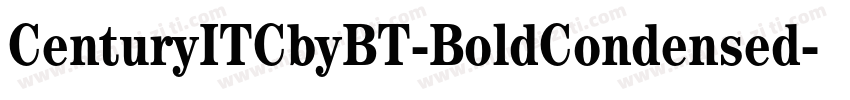 CenturyITCbyBT-BoldCondensed字体转换
